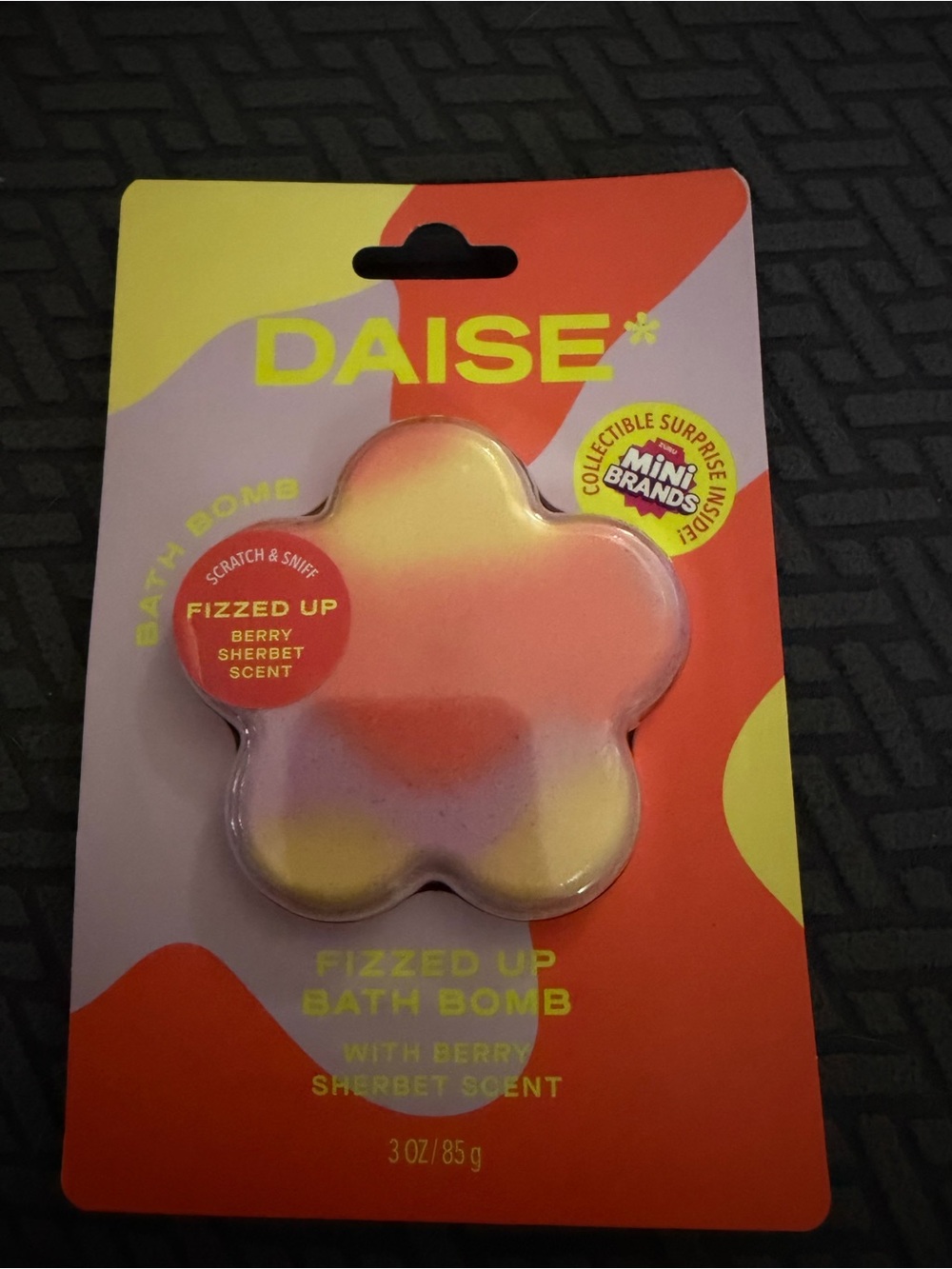 DAISE Mini Brands Bath Bomb Berry Sherbet Scent 3 oz/85g #13621